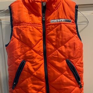 Dkny vest size 2t boys orange quilted